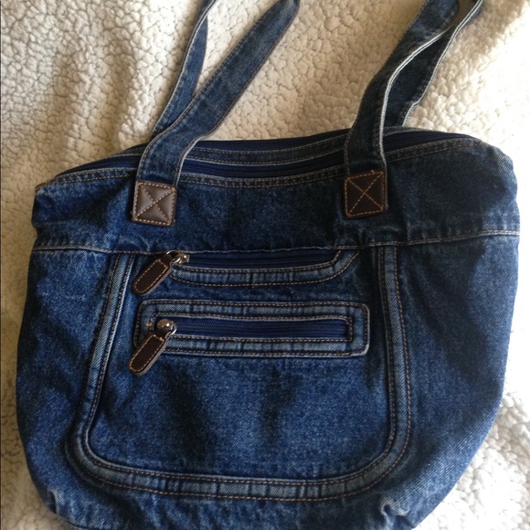 blue jean purse